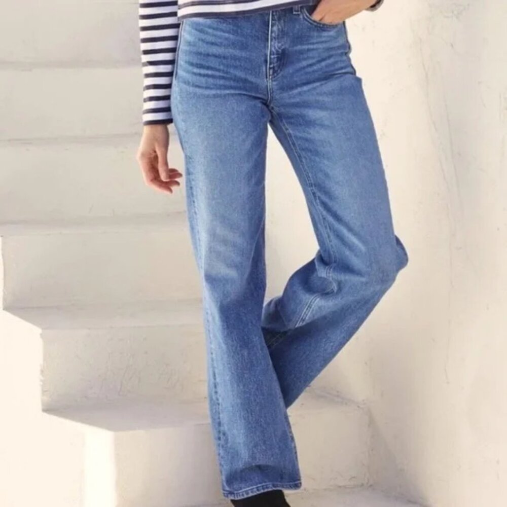 AYR Jeans The Secret Sauce Wide Leg Denim Old School Medium Wash 29